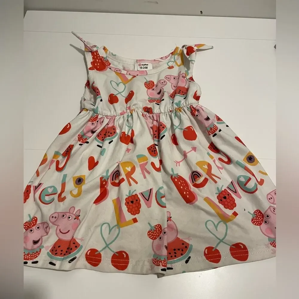 PatPat Brand Girl's size 18-24 Month Peppa Pig Tank Swing Summer Print Dress
